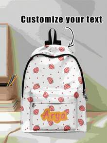 Mochilas con bolsillo bordado personalizado, mochilas universitarias personalizadas, mochilas de viaje, mochilas escolares, bolsas de computadora, mochilas personalizadas, moda casual - Multicolor - Ver 1