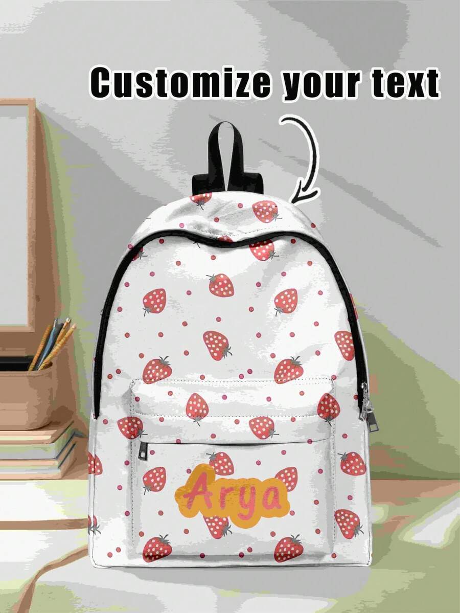 Mochilas con bolsillo bordado personalizado, mochilas universitarias personalizadas, mochilas de viaje, mochilas escolares, bolsas de computadora, mochilas personalizadas, moda casual - Multicolor - Ver 1