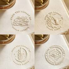 1PC Custom Wedding Embosser, Napkin Embosser, Monogram Embosser For Napkins, Envelopes, And Invitations-Gold