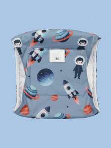 1件卡通印花可水洗可重复使用男狗尿布腹带 - 彩色 - 查看 35