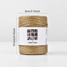 Sợi raffia ánh kim rộng 6mm, cuộn 150g, sợi thủ công tự làm cho túi xách, mũ, giỏ, trang trí phong cách Boho và mùa hè. - Nhiều màu - Xem 4
