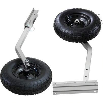 Premium Boat Launching Wheels, 12" Boat Transom Launching Wheel, Jon Boat Wheels For Inflatable & Aluminum Boats, Quickly Install With 2 PCS Quick Release Pins