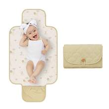 1pc Portable Foldable Baby Diaper Changing Pad With Storage Bag - Multicolor - View 1