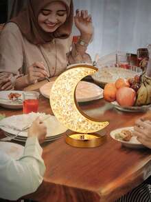 三色可调光月球灯，触控月球灯，USB充电床头灯，可爱夜灯，适用于卧室、客厅、家居装饰（月球） - 彩色 - 查看 8