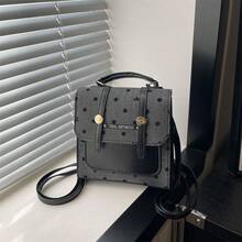 Versatile Casual Backpack & Shoulder Bag For Women - Black - View 9