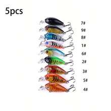 8pcs/1pc Premium Floating Crank Bait Minnow Fishing Lure Set - Realistic Topwater Artificial Bait For Successful Fishing