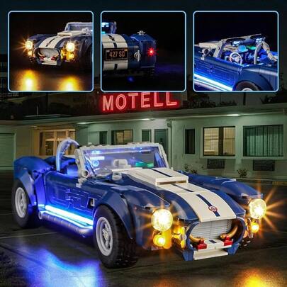 - Luz para - 10357 iconos Shelby 427 S/C modelo de bloques de construccin juego no incluido