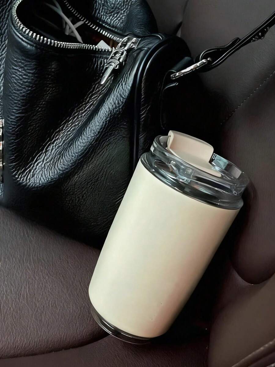 240毫升不锈钢咖啡杯（杯身无字母），美观大方的水杯，真空保温瓶，耐用的冷热饮容器，适合日常旅行，可作为节日纪念品、送给女性的礼物和生日礼物。 - 彩色 - 查看 1