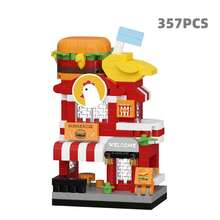 300+ Pcs Adult Double-Layer Street Scene Building Blocks, DIY Street Landscape Bricks, Commercial Street Blocks, Birthday Gift, Puzzle Hobby Desk Decor, Living Room Decor, Office Desk Decor. Christmas Gift, Holiday Gift, New Year Gift - Multicolor - View 16