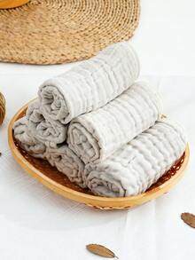 6 Pack Muslin Burp Cloths Muslin Cloths Large 20''x11'' Extra Soft And Absorbent Baby Burping Cloth - White/Pink/Deep Green - Multicolor - View 3