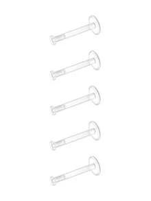 10件組 16/18G 透明耳環 運動工作用 Bioflex 唇環式穿刺固定器 塑料透明穿刺耳釘 適用耳輪、耳屏、唇部、Medusa、Monroe 6-12mm - 透明-5pcs - 查看 14