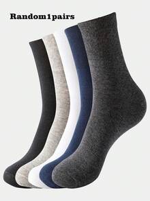 1/4/5 Pares de Meias Largas Soltas Plus Size, Meias de Boca Larga Masculinas, Meias Médias Extras Finas e Largas, Meias Esportivas Casuais, Meias, Meias Masculinas, Meias Masculinas de Inverno, Meias da Moda - Multicolorido - Visão 8