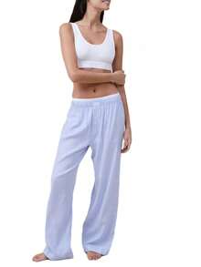 Women Lounge Bottoms - Light Blue - View 1