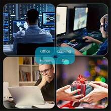 1pc Extra Large Thick Non-Slip Gaming Mouse Pad, Fashionable Minimalist Pattern, Edged Design Durable, Suitable For PC, Office Desk And Home Use, Multiple Sizes Available, Enhance Desktop Comfort. Made Of High-Density Rubber Base, Stable And Non-Slip, Smooth Surface For Precise Mouse Tracking, Cartoon, Minimalist, Landscape Mouse Pad - Black and White - View 8