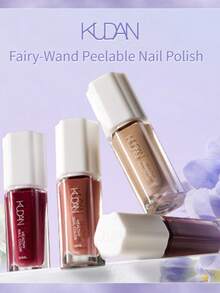 2026新品：健康水性指甲油。无需固化，快干持久，可剥离。透明指甲强化剂。无需固化，可剥离指甲油。无异味。适合学生使用。专业沙龙品质。10毫升。适合春、夏、秋、冬四季。女士和女孩的理想之选。情人节、万圣节、圣诞节和生日的完美礼物。 - 彩色 - 查看 3