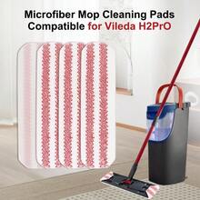 Mop Pads Replacements Compatible With Cedar H2prO Flat Mop - Microfiber Mop Replacement Heads For Cedar/ H2prO Flat Floor Mops - Washable Pad For Floor Cleaning - 3Pack - Red3pack - Xem 3