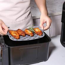 空气炸锅硅胶烘焙垫，耐热硅胶烤盘，不粘蛋糕/披萨烘焙垫，烘焙架，母亲节礼物，送给妈妈的礼物，烘焙用品 - 彩色 - 查看 5