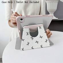 1 Pc Folio Tablet Case With Pen Holder Compatible With IPad 10.9/10.2/ Air 5th Gen/Pro11/10th/9.7/Air 2/IPad (7th Gen)/ IPad (8th Gen)/IPad Air 4/5/IPad Pro 11/IPad 10th Generation 10.9-Inch 2022 Smart Case/IPad Air 13(M3 2025)/IPad Air 11(M3 2025)/IPad Air 11(M3 2025)/IPad 11(A16 2025), Auto Sleep/Wake Function - Multicolor - View 10