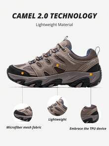 CAMEL CROWN Breathable Mesh Hiking Shoes, Outdoor Sports Casual Shoes - Dark Brown - View 6