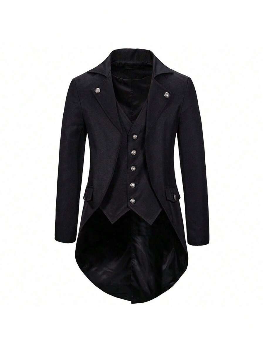 Men Cosplay Clothing - Black - View 1