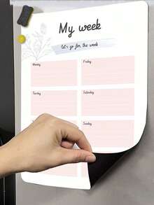 Reusable Magnetic Whiteboard Fridge Sticker With Erasable Pens - Dry Erase Weekly Planner Board For Kitchen, Home, School, Office - Perfect Back To School Gift - Multicolor - View 3