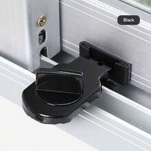 1/6 BUCĂȚI, Încuietoare de securitate pentru uși și ferestre din aliaj de aluminiu rezistent - Rezistență îmbunătățită la efracție, Mecanism de zăvor cu o singură atingere, Design cu șurub de anti-prindere, Cilindru de încuietoare ranforsat pentru securitate sporită a locuinței.