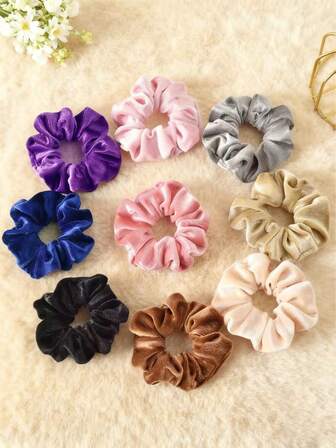 9 st/2 st/1 st sammetshårband för flickor, moderiktiga håraccessoarer för höst/vinter, prinsesshårband för dagligt bruk utan att skada håret, presenter till par, accessoarer för flickor