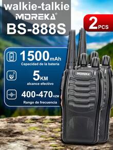 2PZ Dos walkie-talkies manos libres UHF 888S: un método de comunicación eficiente y práctico. - 2 PZ - Ver 1