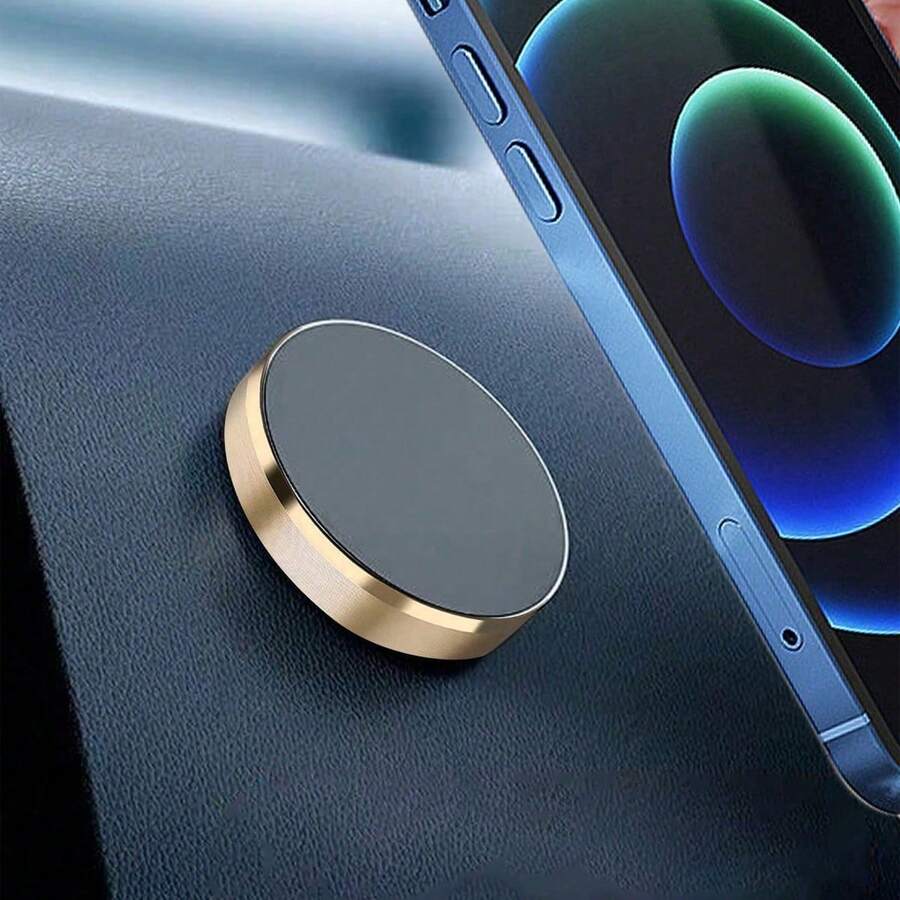 Magnetic Car Phone Holder, Universal Adhesive Car Navigation Bracket, Air Vent Alloy Car Magnetic Suction Holder, Freely Stick At Home