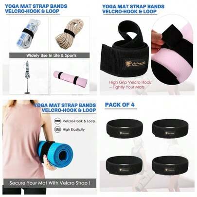 Correa elstica resistente, envoltura elstica, organizador para yoga, entrenamiento, ejercicio, pilates, almacenamiento
