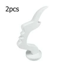 2pcs Minimalist Human Figure Eyeglass Holder, 3D Printed Side Eyeglasses Stand, Interesting & Practical Desk Decor Line Art Ornament - Multicolor - View 7
