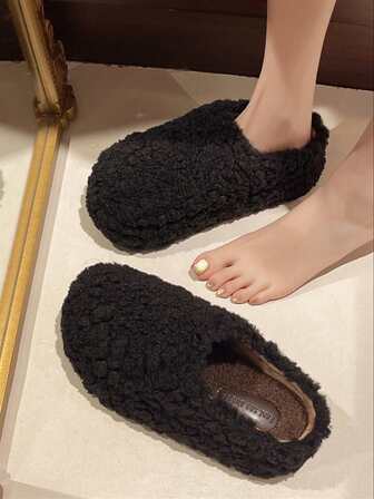 2025 Nuevas sandalias de plataforma elevada con suela gruesa y esponjosa para mujer, de dedo cerrado y fácil de poner, aptas para primavera, otoño, invierno, uso interior/exterior, oficina, tallas 35-40