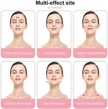 Facial Gua Sha Tool Resin Massager, Heart Triangular Shape Face Scraper, Beauty Massage Stick For Jawline Cheekbone, Lymphatic Drainage Skin Care Tool - 淺粉色 - 查看 7