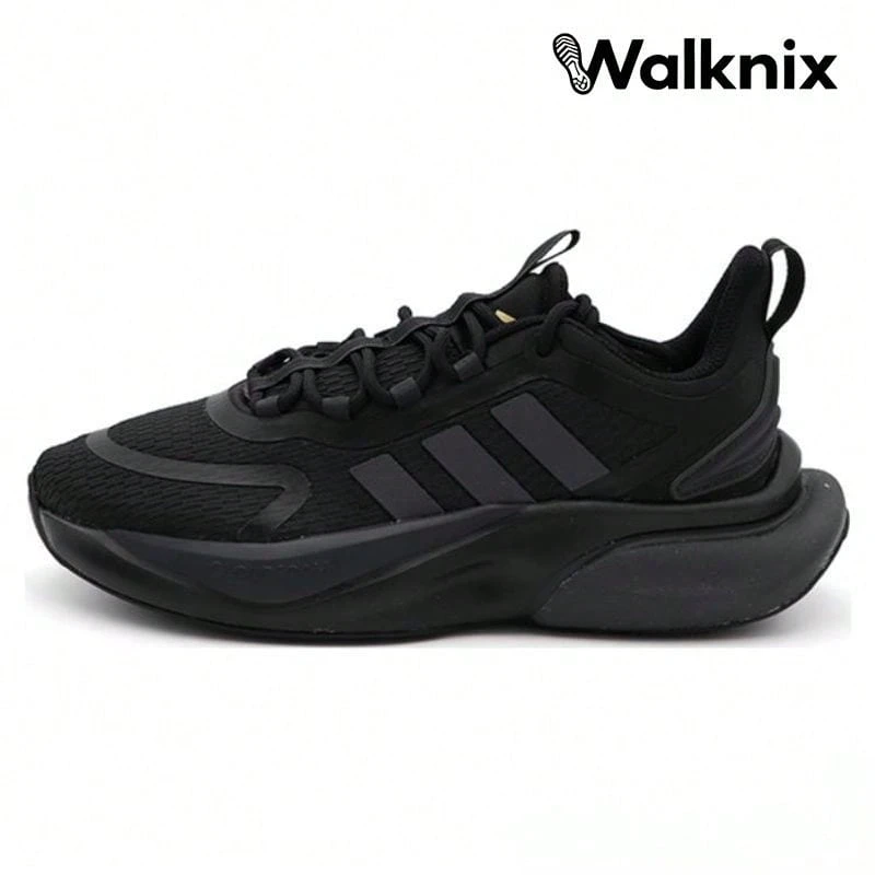 Adidas AlphaBounce Plus 'Black Gold Metallic' Core-Black Carbon Sneakers Women HP6149 - 彩色 - 查看 1