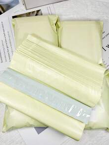 10pcs Thickened Self-Adhesive Bags, Milky Green, Gift Bags, Courier Bags, INS Style Gift Packaging Bags, Back To School Gift Packaging Bags - Multicolor - View 7