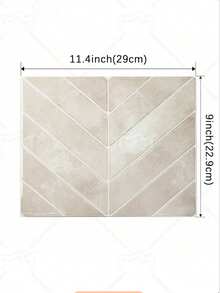 5/10/30 Piezas de Azulejos Autoadhesivos - 11.4 Pulgadas X 9 Pulgadas Cada Uno - Azulejos Adhesivos 3D para Salpicadero, Resistentes al Agua y al Aceite, para Cocina y Baño - Beis - Ver 2