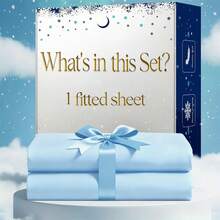 1/ 2/ 3pcs Luxury Hotel-Grade Fitted Sheet Set - 2000TC Ultra Soft & Breathable Microfiber With 14" Deep Pocket, Shrinkage & Fade Resistant, Elegant Deep Pocket For Mattresses, All-Season Easy Care Bedding Gift, Daily Use, Dorms, Guest Rooms. - 淺藍色 - 查看 2