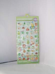 New Cartoon Pattern Stickers, DIY Scrapbooking Decorative Stickers, Underwater World Design With Fish, Whale, Jellyfish, Octopus, Cat, Frog - Multicolor - View 5