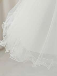 Baby Girls' White Dress, 0-2 Years Old, Birthday Wedding Christening Lace Shawl Formal Dress Set - White - View 10