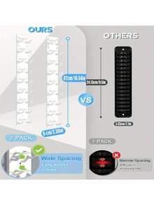 18er Baseballcap Halter, Wandmontierter Huthalter mit starkem Klebstoff, Mehrschichtiges Hutaufbewahrung- und Ausstellungsregal, geeignet für Kleiderschranktüren und Schlafzimmer (Schwarz) - Verschiedenfarbig - Übersicht 4