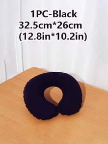 1pc Travel Pillow Neck Pillow Airplane Pillow Travel Car Home Office Travel Neck Flight Pillow Snap Button With Soft Cover, U Shaped Neck Pillow Portable Student Adult Pillow Pad, Supports Neck And Protects Cervical Vertebrae While Studying Or Riding In Car, Office Or Other Travel - Multicolor - View 22