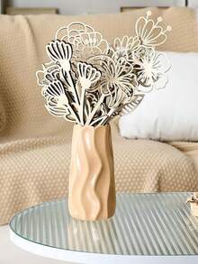 12 piezas Ramo de ramas de flores silvestres de madera natural - Margarita, Rosa, Lirio - Perfecto para decoración del hogar, boda, centro de mesa de fiesta, Pascua, Navidad, Acción de Gracias, Día de San Valentín - Sin electricidad requerida, decoración duradera - Ideal para arreglos florales DIY y decoración de mesa, decoración estacional, ramo elegante, detalles hechos a mano, ramas decorativas, compras de vacaciones (tipo de flor aleatorio) - Multicolor - Ver 8