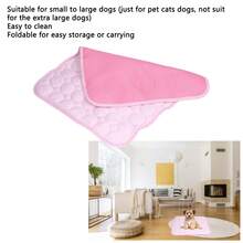 Tapete Refrescante de Perro, 70 x 55cm, Tapete  de Perro, Tapete Fresco de Perro, , Portátil, Antideslizante y Lavable, Ideal de Casa, Picnics y Viajes Rosa, talla L (70*55cm) - Rosa - Ver 6