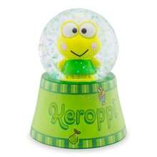WSXC Sanrio Keroppi Mini Light-Up Adult Snow Globe With Swirling Glitter Display 3 Inches Tall - Green - View 1