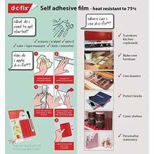 D-C-Fix 346 – 0017 decorativo autoadhesivo película de la ventana, Brillante transparente,(17.71" x 78" Roll) - Multicolor - Ver 9