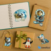 EstiloBeetbul – Figuras de Foami para Manualidades DIY – Set de 10 Piezas para Scrapbooking, Cuadernos, Termos y Más (Aves)Versión mejorada