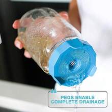 - Tarro de plstico con tapa para brotar de boca ancha para frascos de albailera u2013 crece brotes de frijoles, alfalfa, brotes de ensalada y ms, 2 unidades - Mallas para frijoles, paquete de 2 - Ver 7