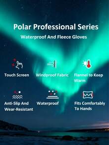 1 Pair Women's Winter Driving Gloves, Warm Windproof Anti-Slip Fashionable Gloves, Suitable For Skiing, Cycling, Driving - B - View 9