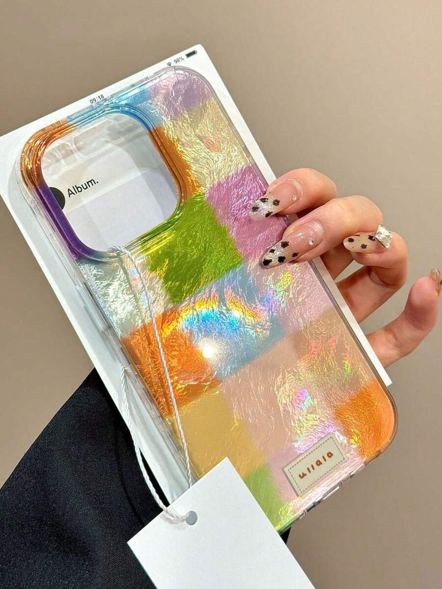 格纹绘画时尚新款羽毛网银色简约16/16 Pro Max/15绘画15 Pro Max苹果P13手机壳P14女款P11软壳P12防震XS.XR/7 8P.7 8GES2 A14/A15 S23U/A50 A12 A32 A52 A72 A51 A21S A13 A14 S22 Ultra S23 A33 A53 S20FE 13/15手机壳保护套防水防摔防刮