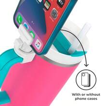 SLAWHydraClip Phone Attachment - Watch Carry Record And Stay Organized Use As Phone Stand Or Tripod Hands Free Detachable Stanley Cup Accessories Spring Loaded Secure Grip White - 白色 - 查看 6